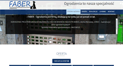 Desktop Screenshot of faber-ogrodzenia.pl